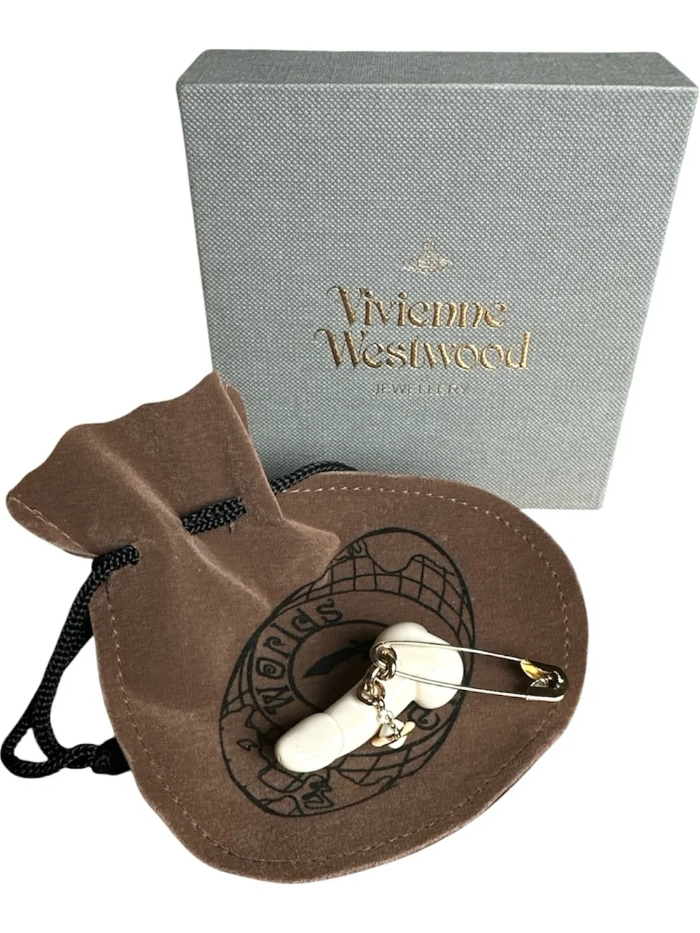 RARE Vivienne Westwood World’s End Penis Safety Pin Brooch - Picture 3 of 4